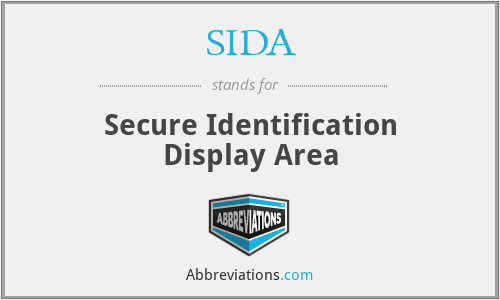 SIDA - Secure Identification Display Area