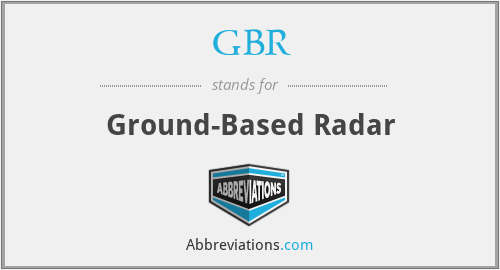 GBR - Ground-Based Radar