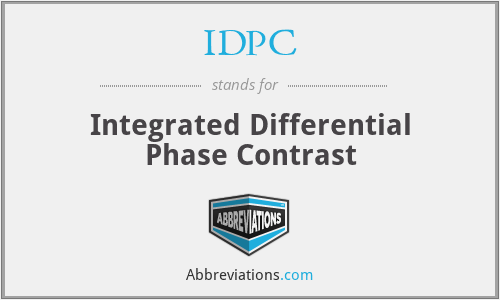IDPC - Integrated Differential Phase Contrast