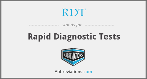 RDT - Rapid Diagnostic Tests