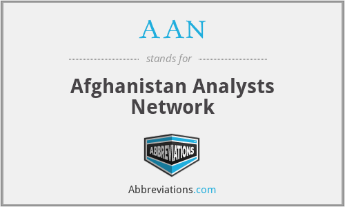 AAN - Afghanistan Analysts Network