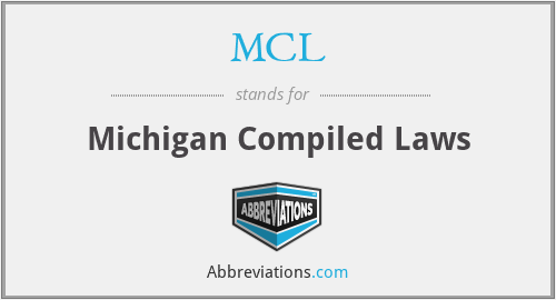 MCL - Michigan Compiled Laws