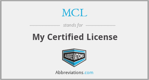 MCL - My Certified License