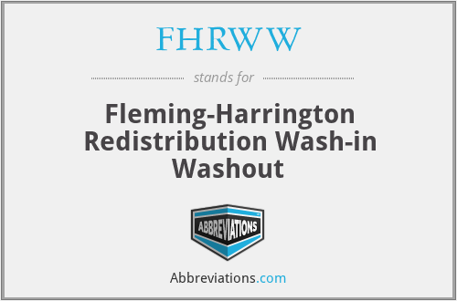 FHRWW - Fleming-Harrington Redistribution Wash-in Washout