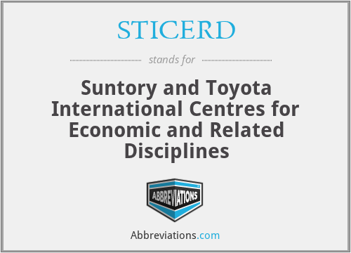 STICERD - Suntory and Toyota International Centres for Economic and Related Disciplines