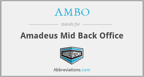 AMBO - Amadeus Mid Back Office