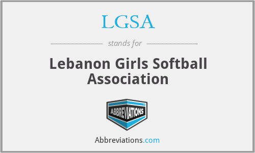 LGSA - Lebanon Girls Softball Association