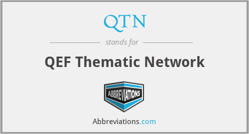 QTN - QEF Thematic Network