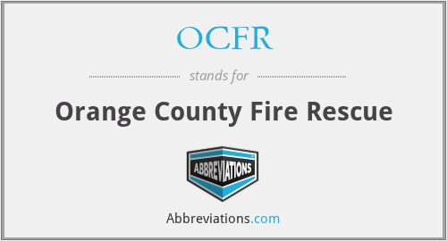OCFR - Orange County Fire Rescue