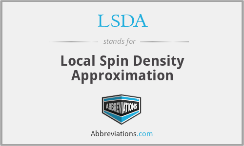 LSDA - Local Spin Density Approximation