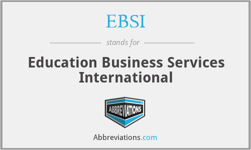 EBSI - Education Business Services International