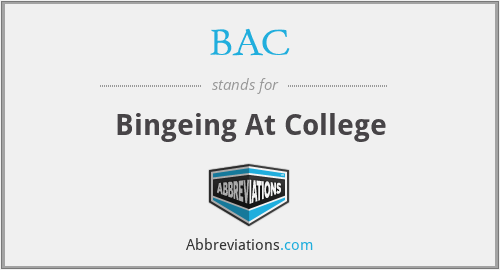 BAC - Bingeing At College