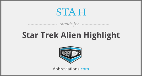 STAH - Star Trek Alien Highlight