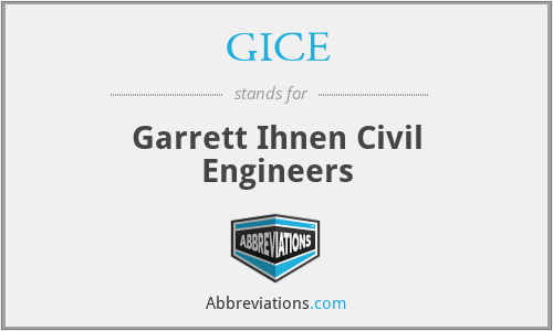 GICE - Garrett Ihnen Civil Engineers