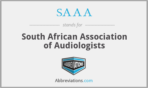 SAAA - South African Association of Audiologists