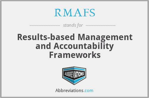 RMAFS - Results-based Management and Accountability Frameworks