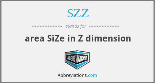 SZZ - area SiZe in Z dimension