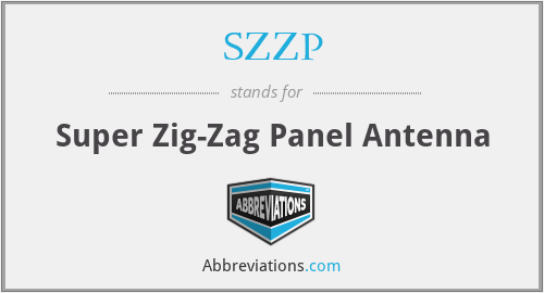 SZZP - Super Zig-Zag Panel Antenna