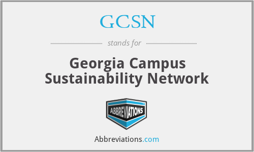 GCSN - Georgia Campus Sustainability Network