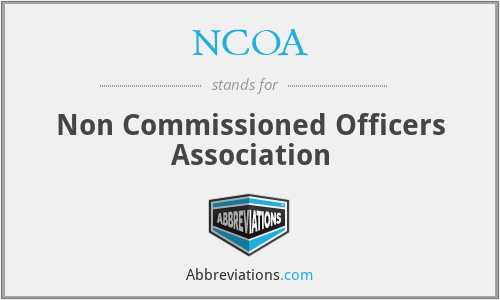 NCOA - Non Commissioned Officers Association
