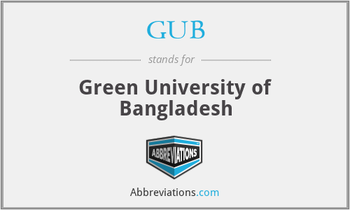 GUB - Green University of Bangladesh