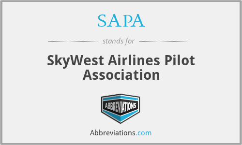 SAPA - SkyWest Airlines Pilot Association