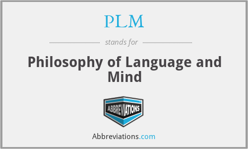PLM - Philosophy of Language and Mind