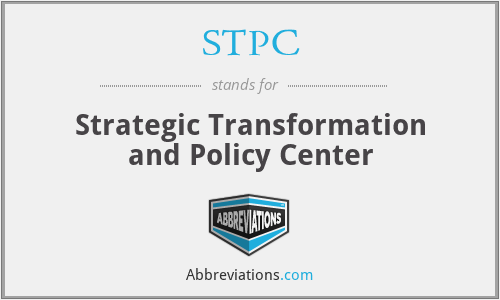 STPC - Strategic Transformation and Policy Center