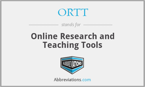 ORTT - Online Research and Teaching Tools