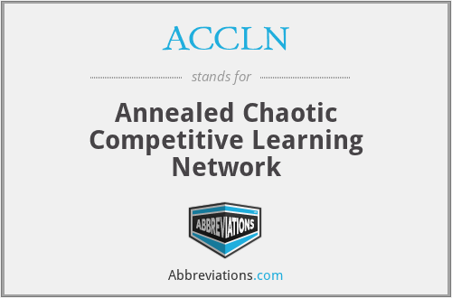ACCLN - Annealed Chaotic Competitive Learning Network