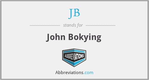 JB - John Bokying