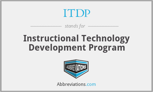 ITDP - Instructional Technology Development Program