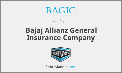 BAGIC - Bajaj Allianz General Insurance Company