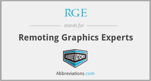 RGE - Remoting Graphics Experts