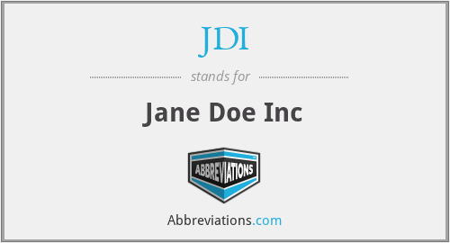 JDI - Jane Doe Inc