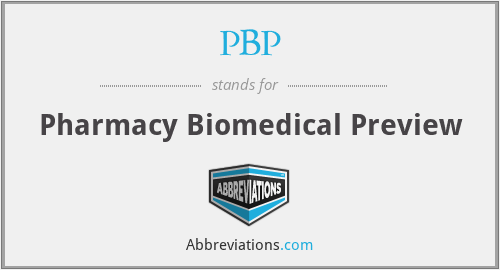 PBP - Pharmacy Biomedical Preview