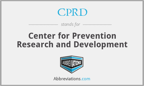 CPRD - Center for Prevention Research and Development