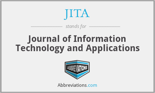 JITA - Journal of Information Technology and Applications