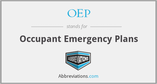 OEP - Occupant Emergency Plans