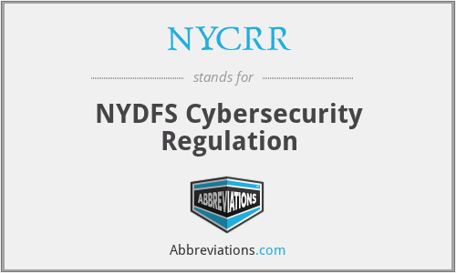 NYCRR - NYDFS Cybersecurity Regulation