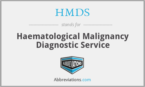 HMDS - Haematological Malignancy Diagnostic Service