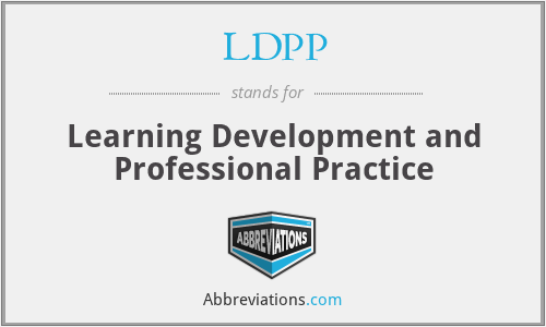 LDPP - Learning Development and Professional Practice