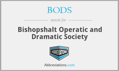BODS - Bishopshalt Operatic and Dramatic Society