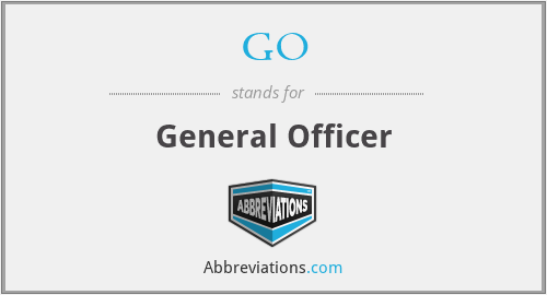 GO - General Officer