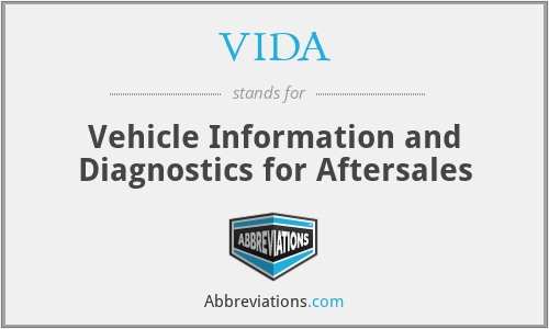 VIDA - Vehicle Information and Diagnostics for Aftersales