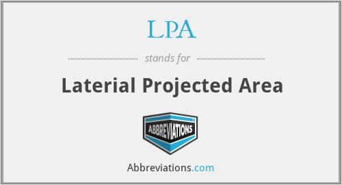 LPA - Laterial Projected Area