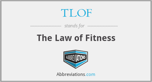 TLOF - The Law of Fitness