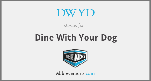 DWYD - Dine With Your Dog