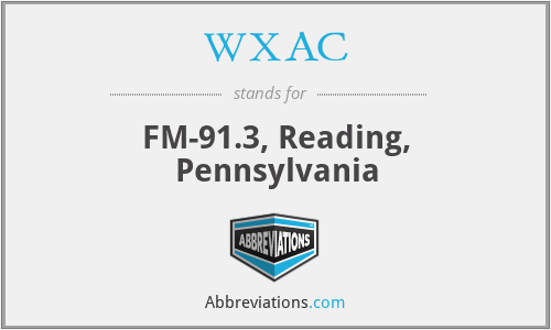 WXAC - FM-91.3, Reading, Pennsylvania