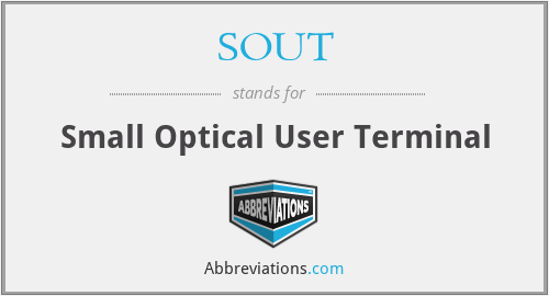 SOUT - Small Optical User Terminal